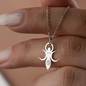 Triple Moon Goddess Necklace, Triple Moon Necklace, Goddess Necklace, Triple Moon Jewelry, Moon Goddess, Greek Mythology Necklace