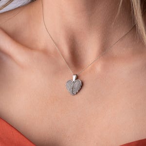Engraved Angel Wing Heart Necklace, Personalized Gift for Her, Name Necklace Women, Custom Heart Pendant, Birthday Gift