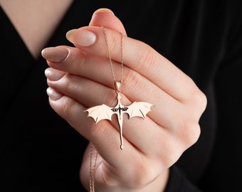 Valkyrie Acotar Dragon Necklace, Velaris Jewelry , Velaris Starry Mountain Acotar Night Court Necklace , Hewn City Necklace, Illyria Pendant