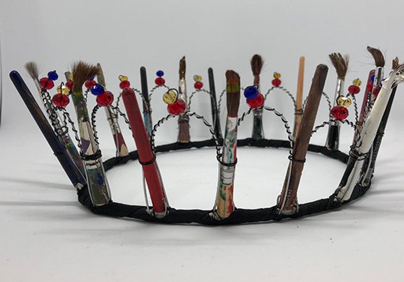 Custom Paintbrush Crown Etsy