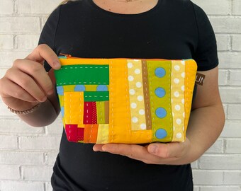 Hand Quilted Zip Bag Eco-Friendy