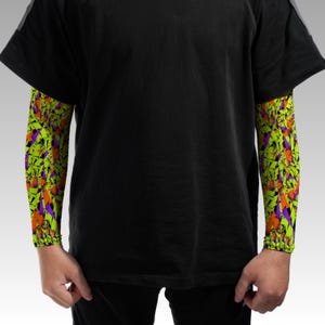 Anti-Surveillance Anti-AI All-over Print Arm Sleeves Cyberpunk Glitch