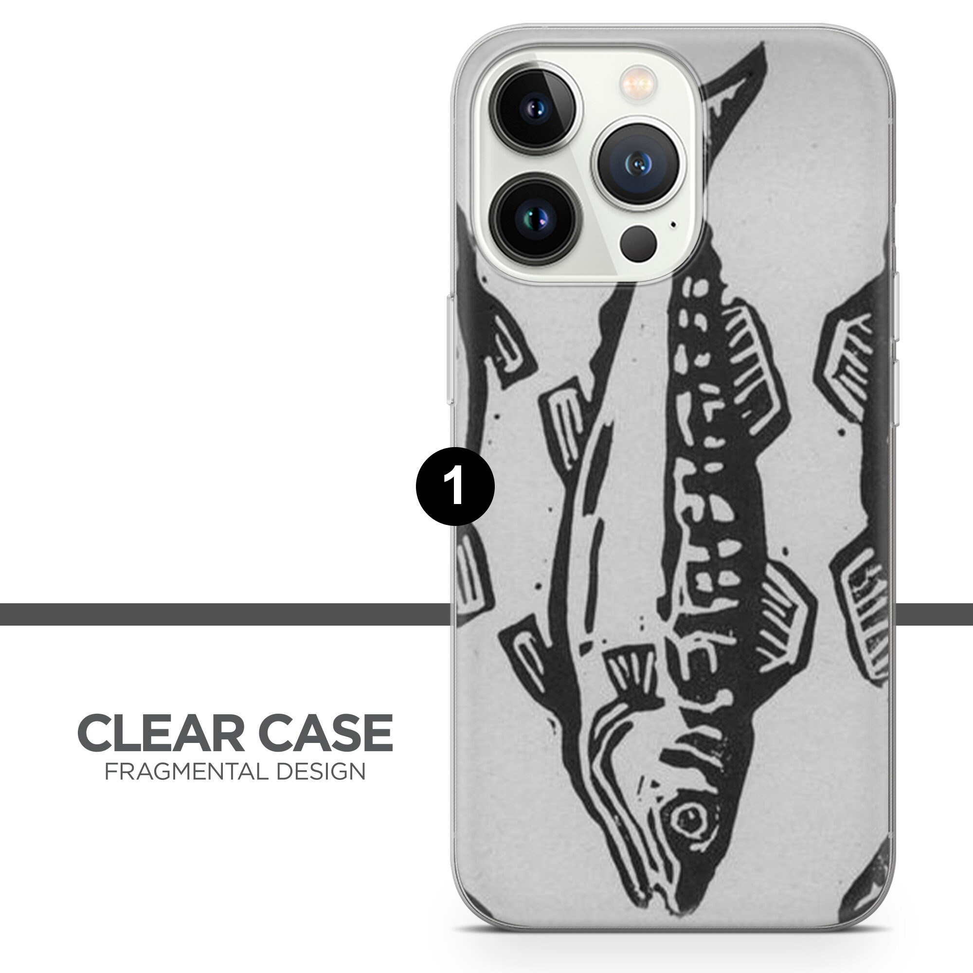 Fish Case Ocean Fish Cover for iPhone 17pro, 16, 15, 14, 13, 12 ...