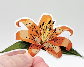 Tiger Lily | Weatherproof Vinyl Sticker