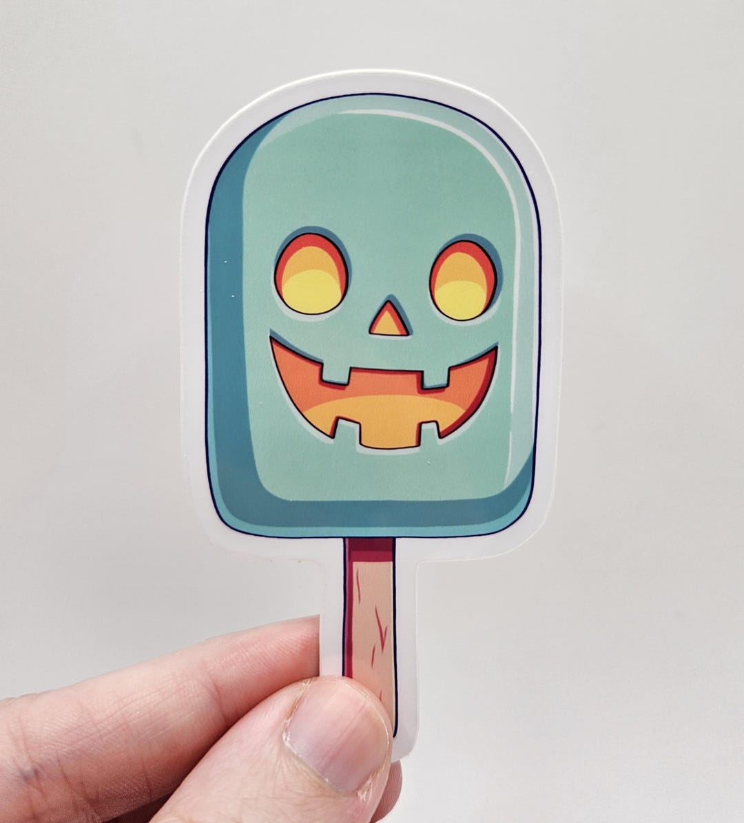 Popsicles Decal Jack O' Lantern Popsicle Sticker: Kawaii Halloween Vinyl Decal - Etsy