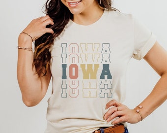 Retro State Graphic Tee | T-Shirt | Clothing | Shirt | Retro T-Shirt for Women | Gift for Her | Home State | College