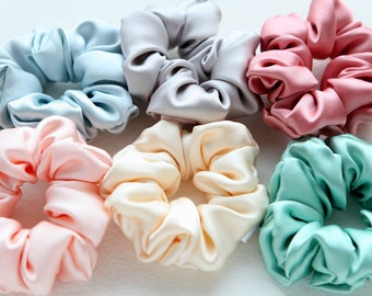 Silk Satin Hair Scrunchie | Hair Tie | Gift Box | Gift for Women | Stocking Stuffer