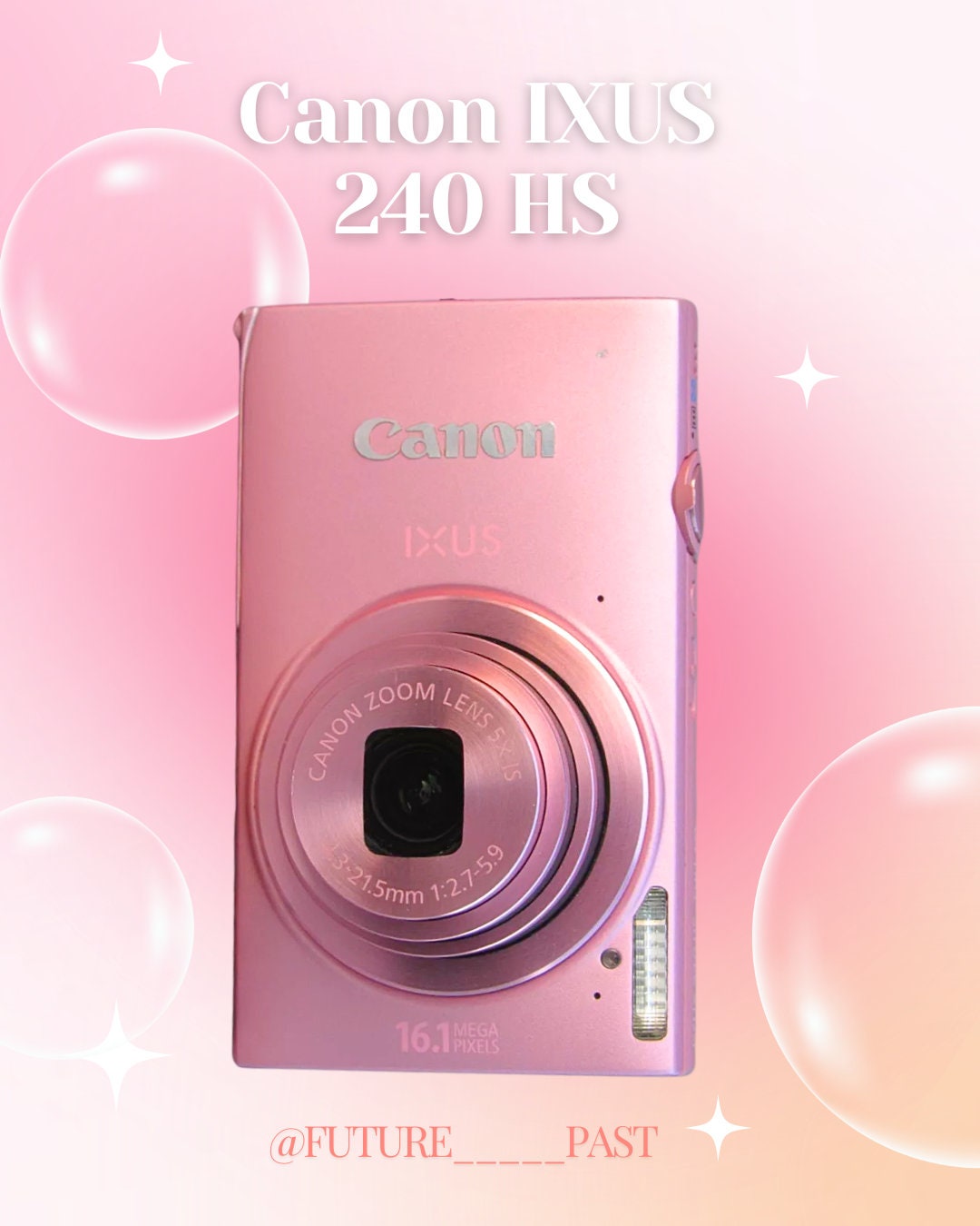 Canon IXY DIGITAL 110 IS 10MP With Carrying Case & Battery Tested Works! popular Pink