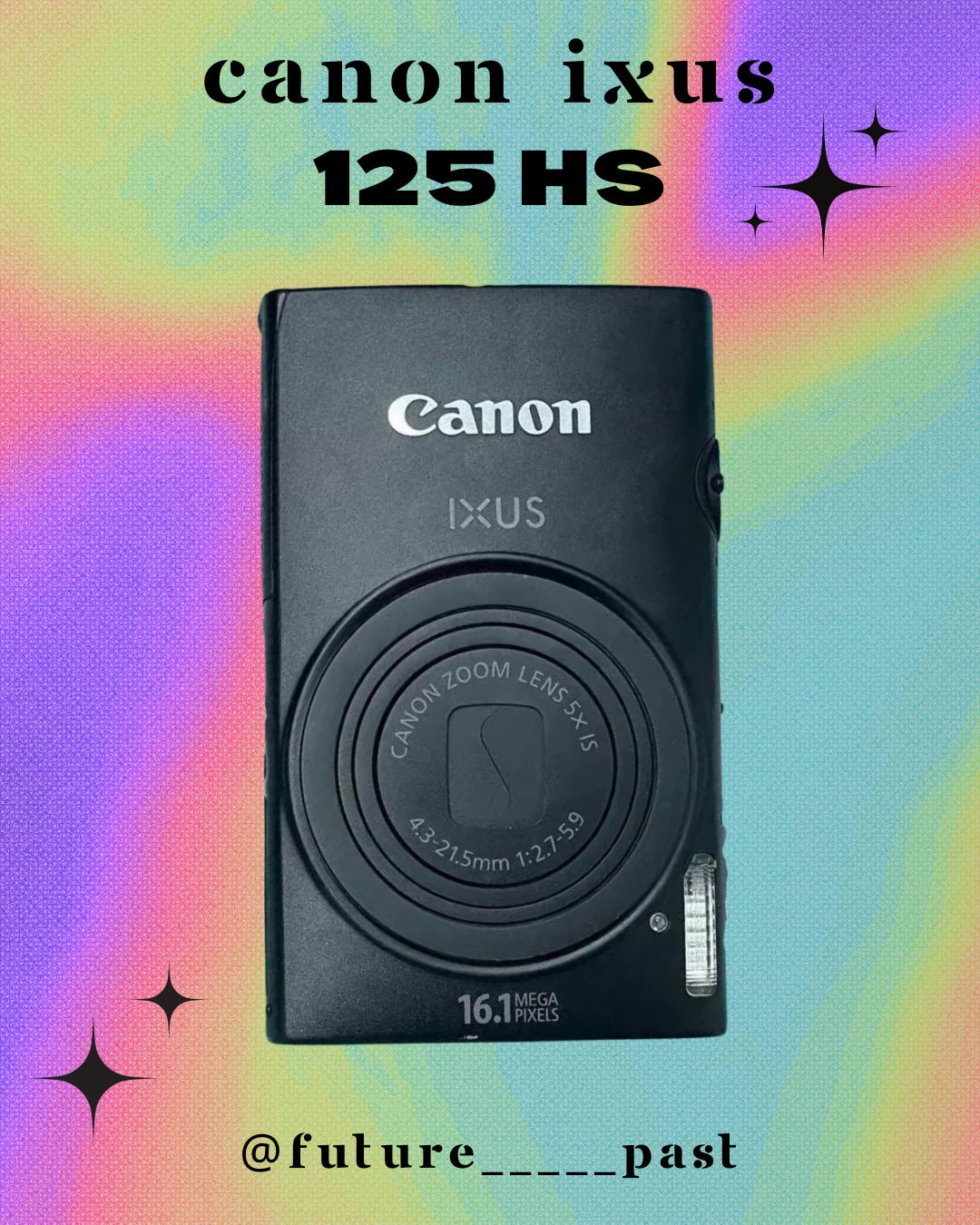 Canon IXUS 125 HS (良品） Canon IXUS 125 ELPH 110 HS 16.1 MP Digital Camera Full HD 5x