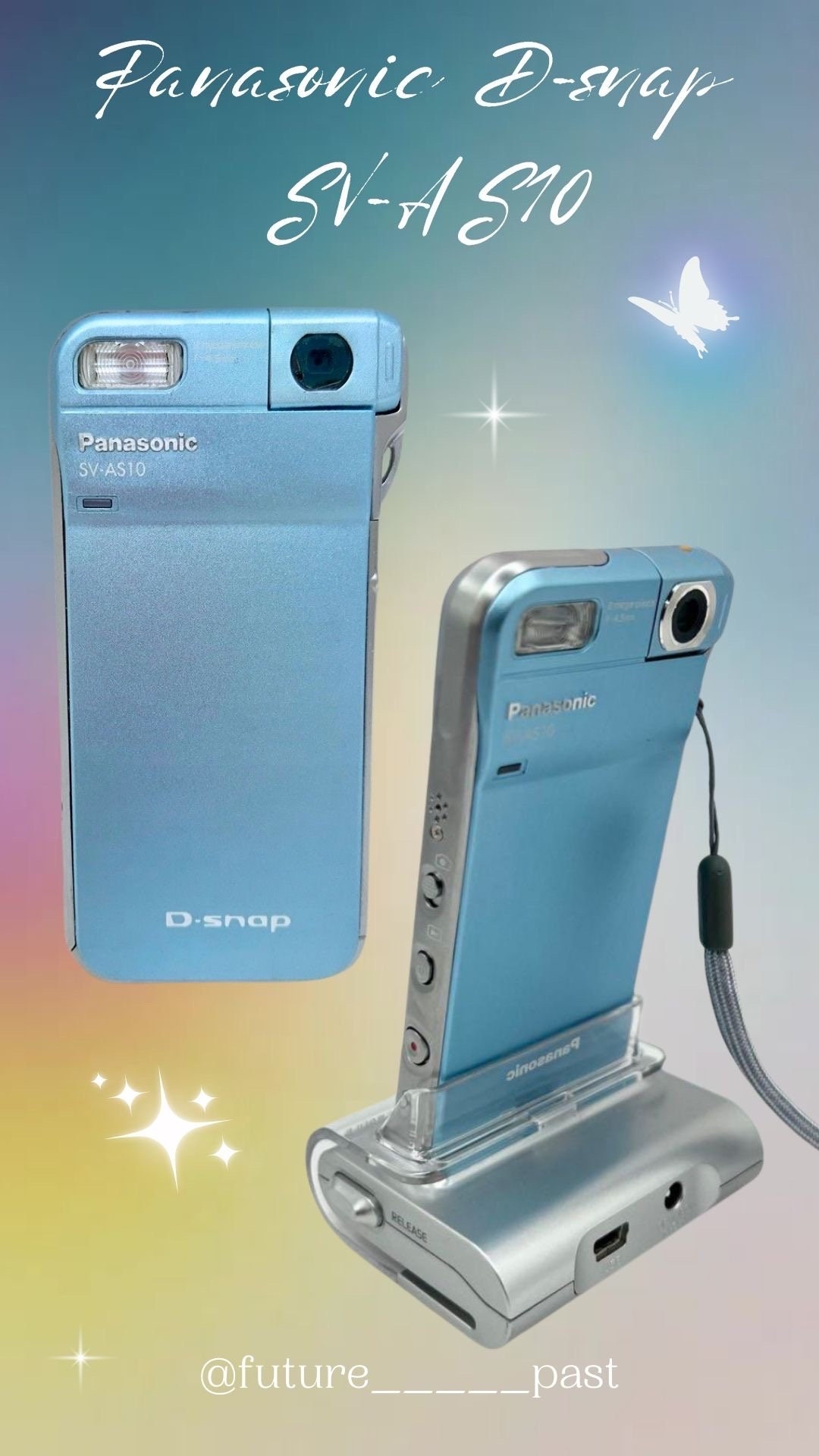 パナソニックPanasonic D-snap SV-AS10 ブルー ✨バッテリー新品✨Panasonic D-snap SV-AS10-A ブルー