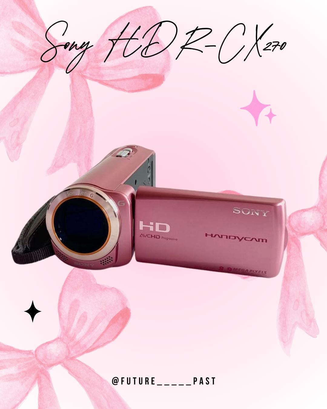SONY Handycam ピンク HD Sony Handycam Pink Video Camera Optical SteadyShot LCD Start