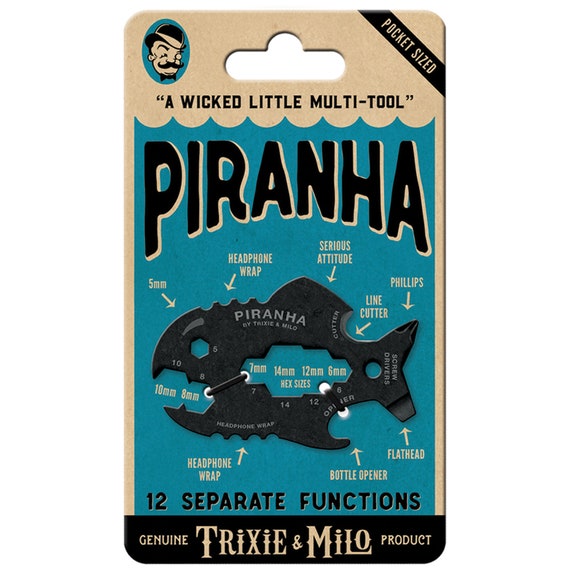 The piranha Multi-tool Fishermans Gift, Line Cutter, Gift for Guys