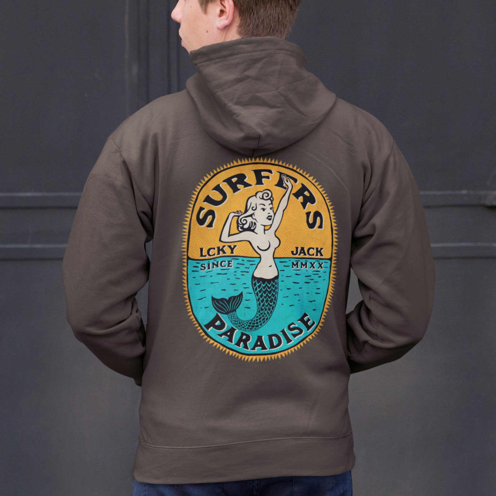 Surfers Paradise by LCKY JACK Hoodie Surfing hoodie Etsy