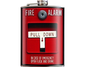 8 oz. liquor flask, Fire Alarm Pull Station