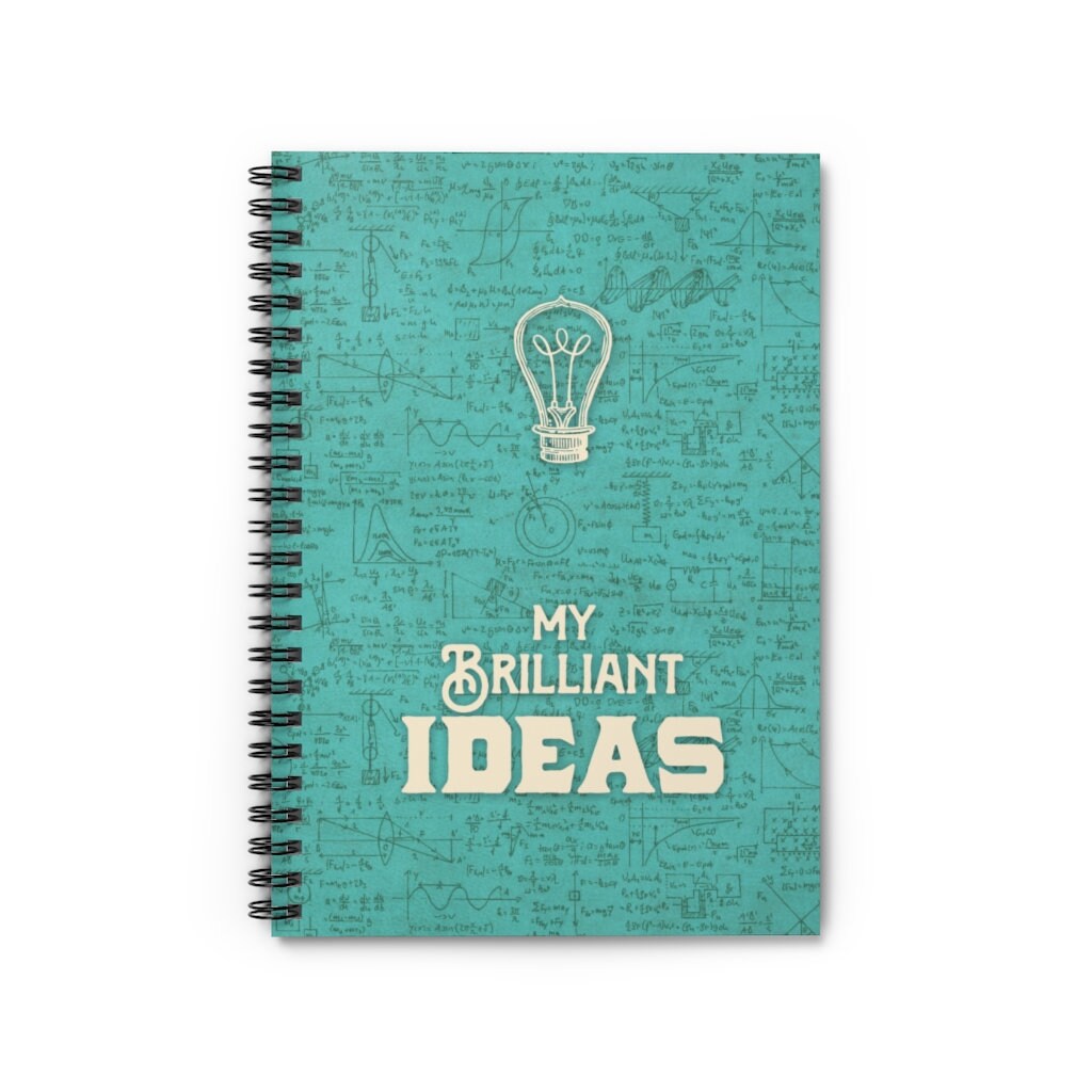 My Brilliant Ideas notebook by LCKY JACK. Spiral Notebook Etsy