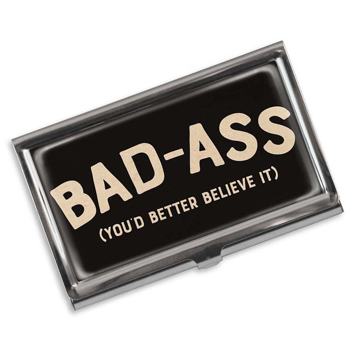 Bad Ass Business Card Holder Etsy