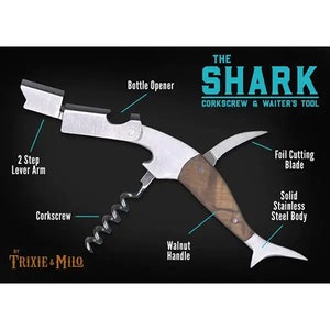 Shark Waiter's Tool, Corkscrew, Wine Key image 1