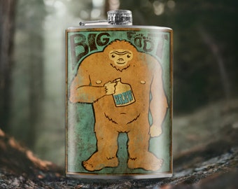 8 oz. liquor flask, Bigfoot Brew