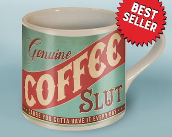 Coffee Slut Mug by Trixie & Milo -  Ceramic Mug - Comes in a Fun Gift Box - Birthday/Anniversary/Wedding Gift