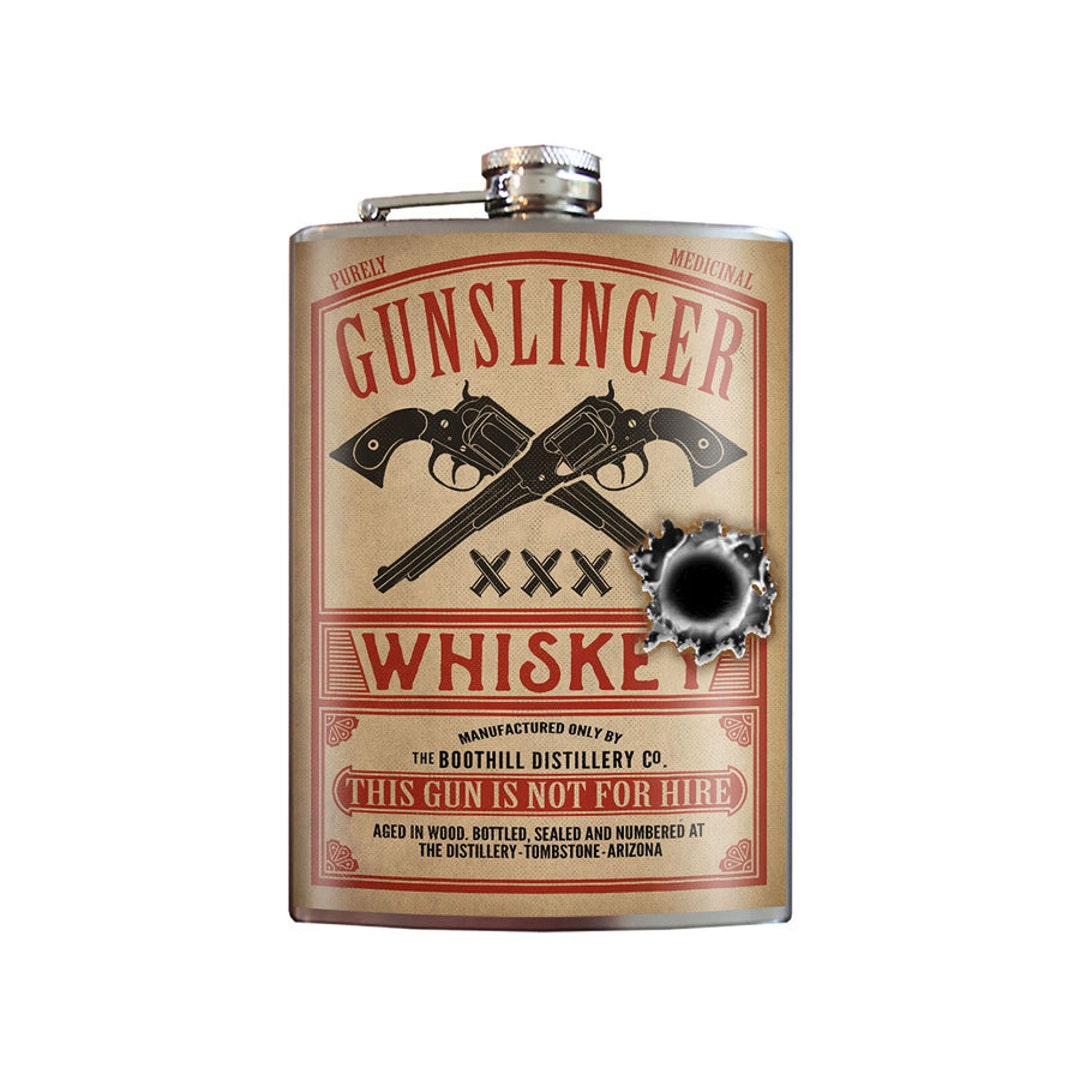 8 Oz. Liquor Flask, Gunslinger -  Canada