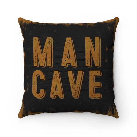 Man Cave Throw Pillow by LCKY JACK 14x14 or Etsy