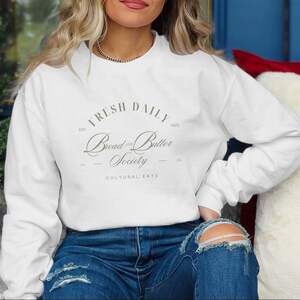 Sudadera de la Sociedad de Pan y Mantequilla de Estilo Vintage, Club Social Vintage Clásico, Camisas de Club Antisocial, Sociedad de Mamás, Amantes de la Comida Orgánica