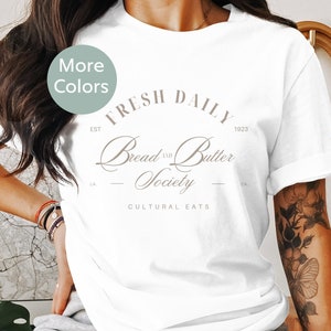 Camiseta de estilo vintage de Bread and Butter Society, camiseta clásica vintage de Social Club, camisetas de Antisocial Club, camiseta de Mom Society, camiseta de Organic Food