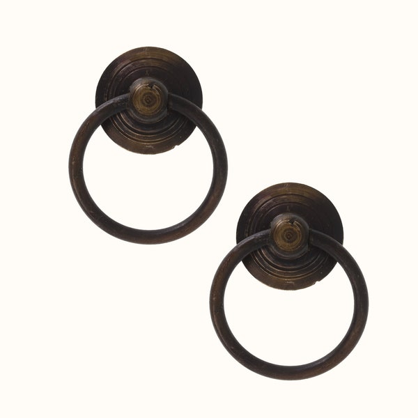 Refined Concentric Circles Ring Pull Knob (2pcs)