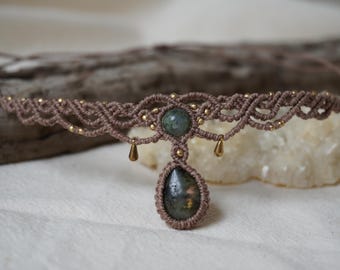 mirava - Macrame Choker Necklace - Personalizable