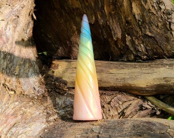 Pastel Rainbow Costume Unicorn Horn - Made to Order Costume Horn - Unicorn Headpiece for Halloween Costume Unicorn Party Unicorn Cosplay