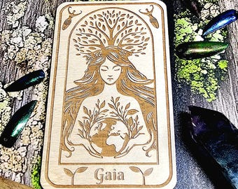 Gaia Deity Altar Card, Erdmutter Altar Dekoration, Erdgöttin Karte, Deity Work, Heidnische Altar Versorgung, Göttin Kristall Kit, Göttin Kunst