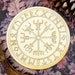 Nicole reviewed 6" Vegvisir Viking Compass Wooden Crystal Grid - Lasercut Laser Engraved Norse Runes - Crystal Work Pagan Altar Wiccan Witch Witchcraft Tool