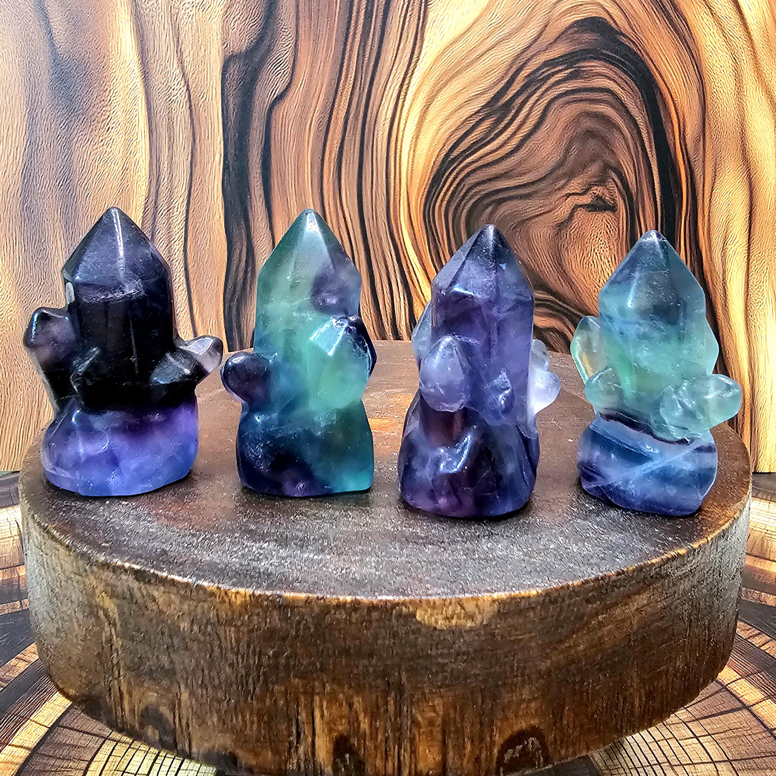 Rainbow fluorite cluster - Etsy 日本