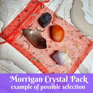 Die Morrigan Gottheit Altar Karte, Morrigan Altar Dekor, Gottheit Arbeit, Pagan Altar Versorgung, Hexenaltar Kristall Kit, keltische Kriegergöttin Kunst Bild 10
