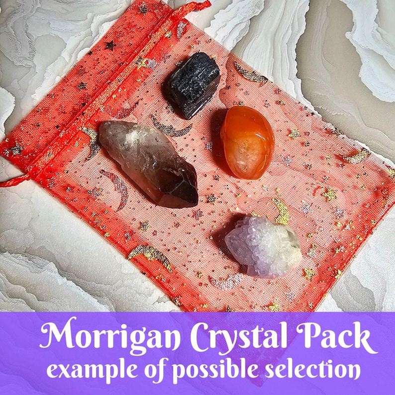 Die Morrigan Gottheit Altar Karte, Morrigan Altar Dekor, Gottheit Arbeit, Pagan Altar Versorgung, Hexenaltar Kristall Kit, keltische Kriegergöttin Kunst Bild 10