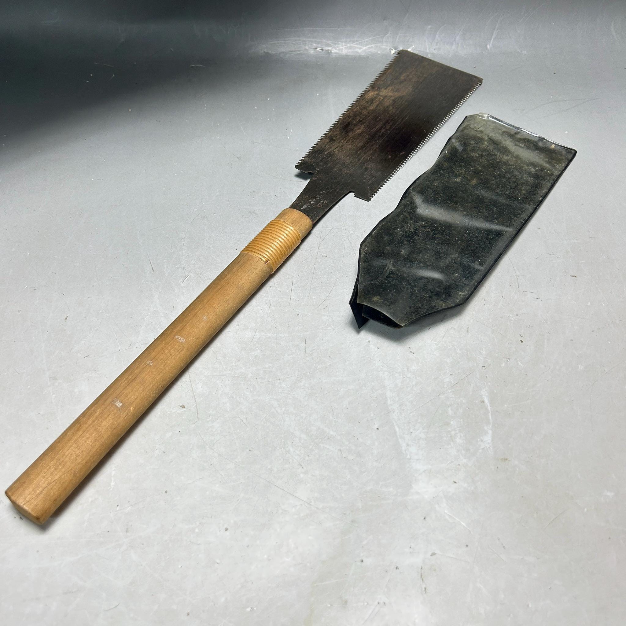 Japanese Saw NOKOGIRI /vintage Carpenter Tool/wooden Handle/blade