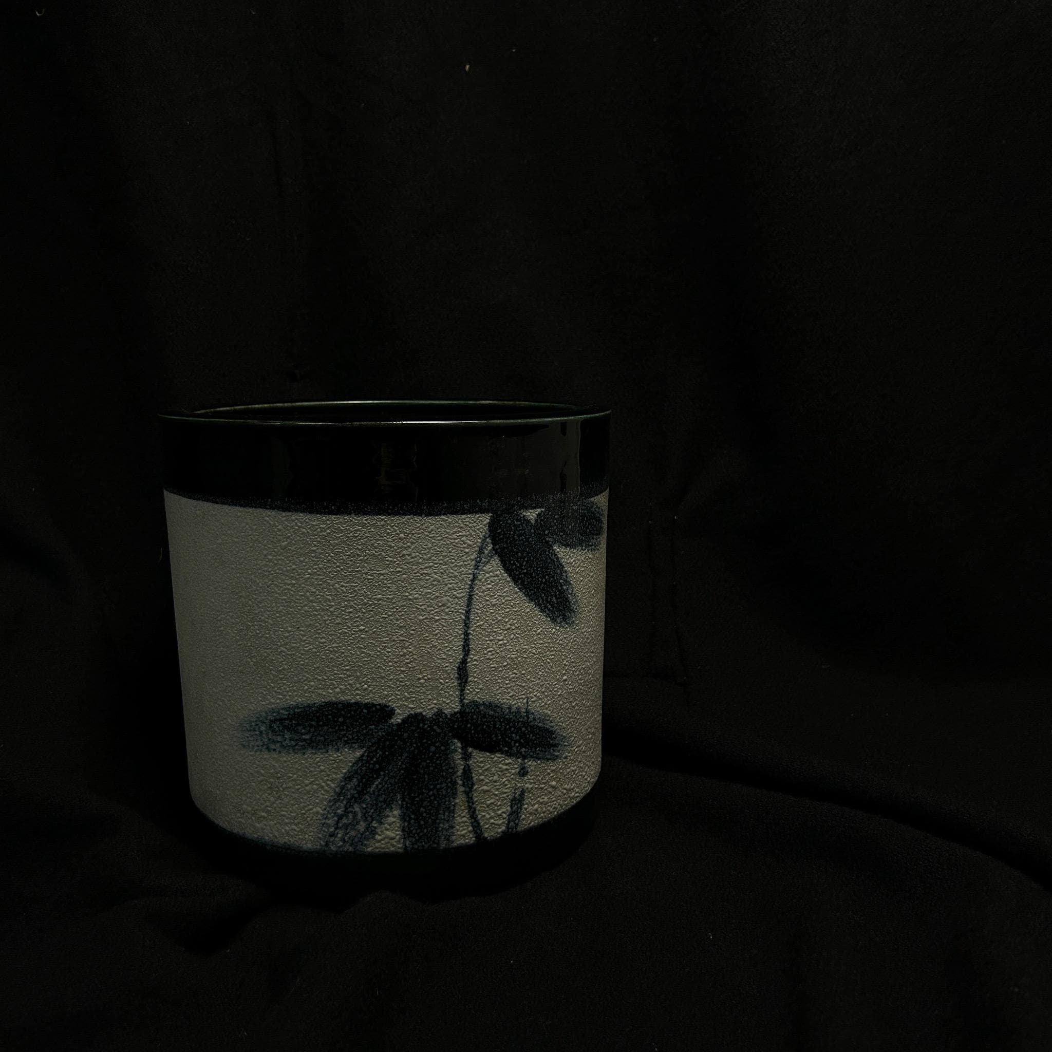 Japanese Antique Porcelain Hibachi/bamboo Motif/brazier/japanese