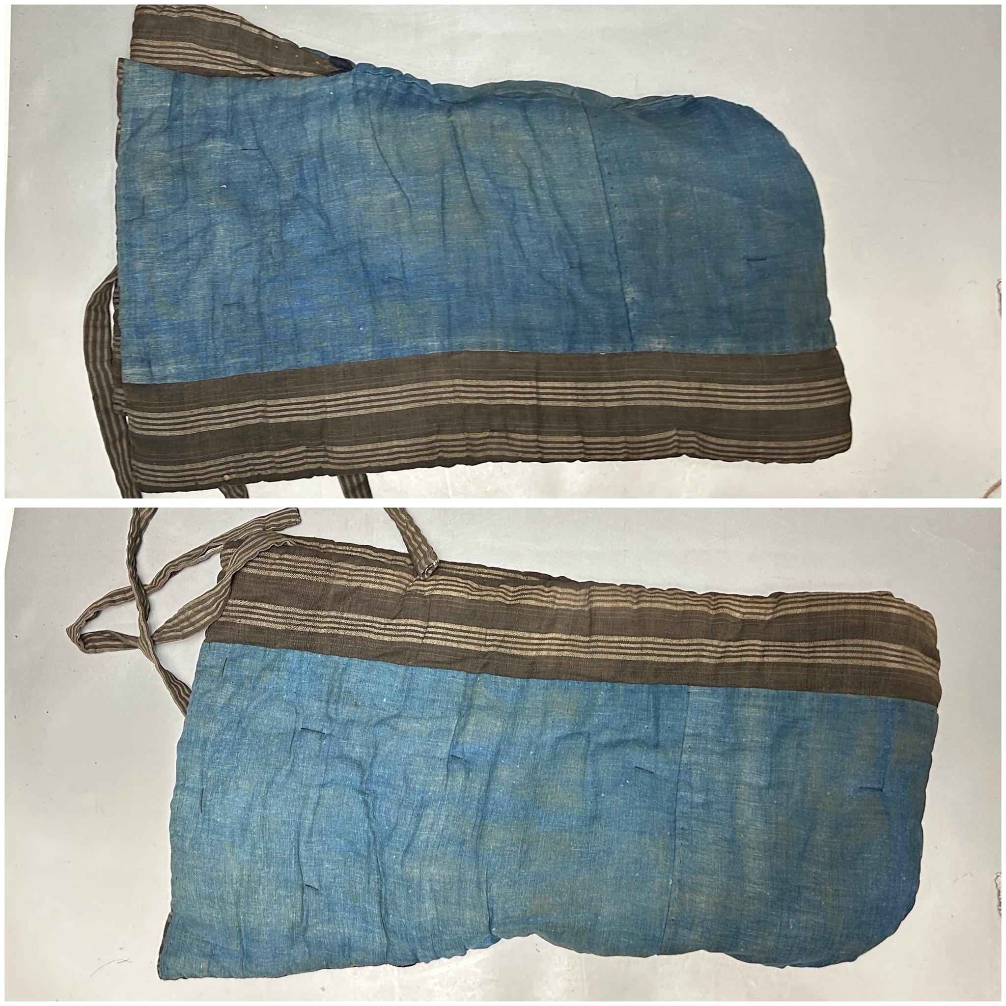 Vintage Japanese Indigo Dyed Padding Zukin/boro/aizome/vintage