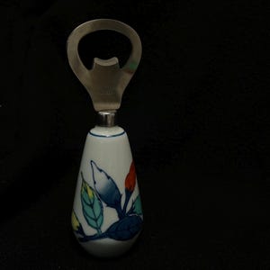 Arita Ware Ceramic Handle Bottle Opener Made by Kyuemon (久右エ門)/Underglaze Blue/Vintage/Tableware/Decorative/Kitchenware/Made in Japan