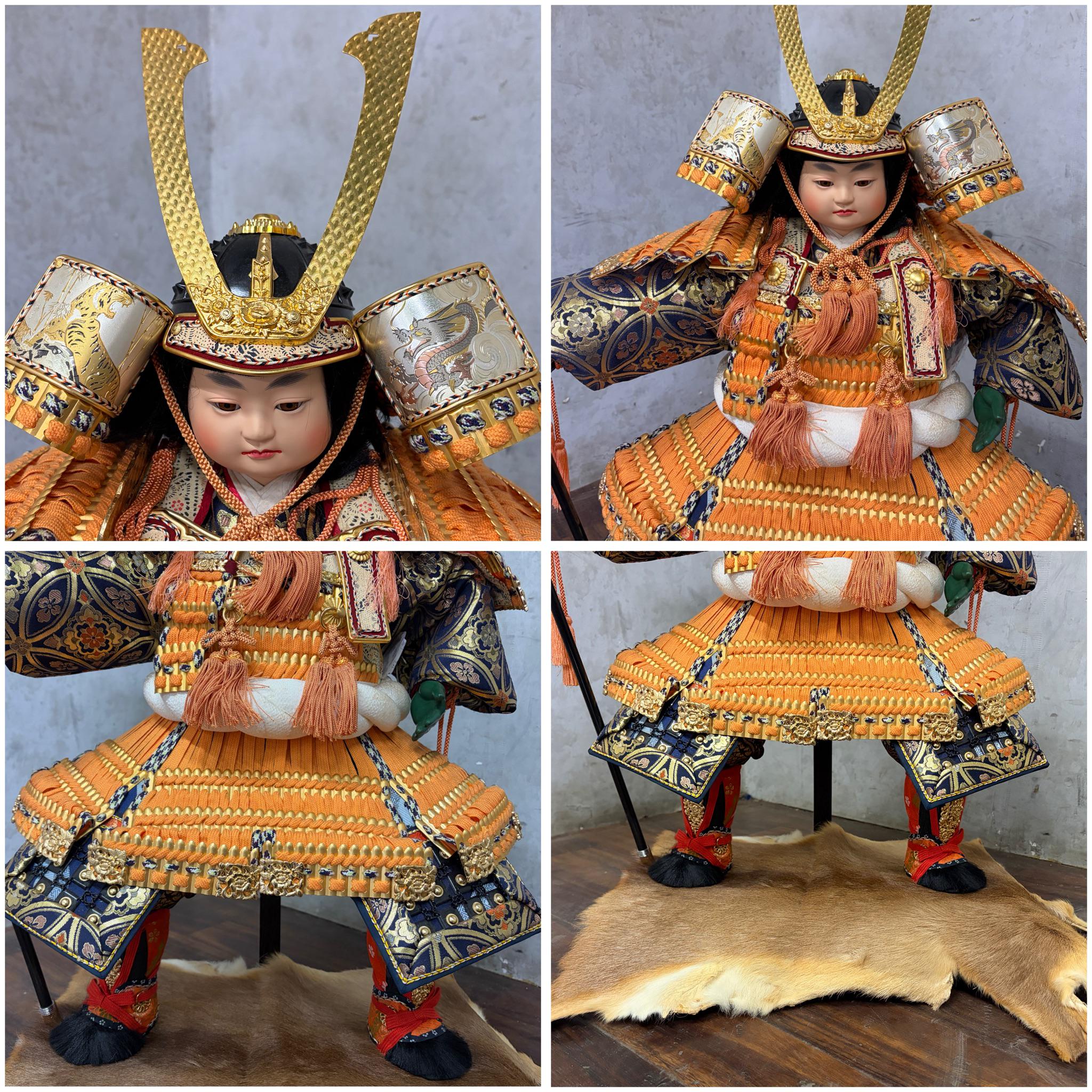 Traditional Japanese May Dolls by Saburoumaru (三郎麿) / Handmade