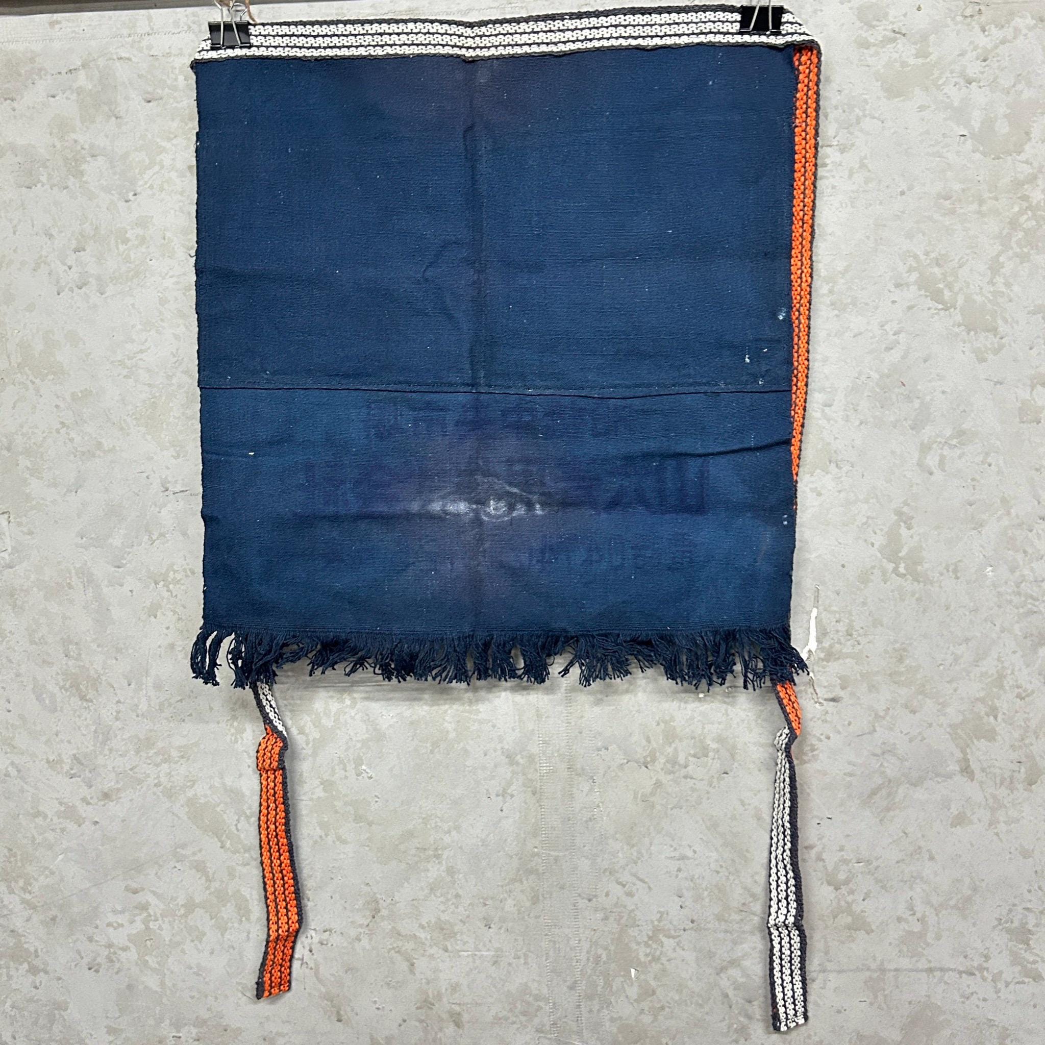 Japanese Vintage Store Worker's Apron/maekake /dying/cotton Canvas