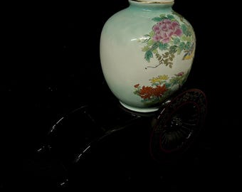 Vintage Kitamura Takashi Vintage Kutani Kosen Stoneware Vase