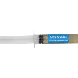 King Oyster (Pleurotus eryngii) Mushroom Liquid Culture | Liquid Culture Syringe