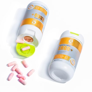 Essential Health L-Ergothioneine with Collagen Peptides, Hyaluronic Acid, Vitamin C E - Advanced Antioxidant, Longevity & Healthy Aging