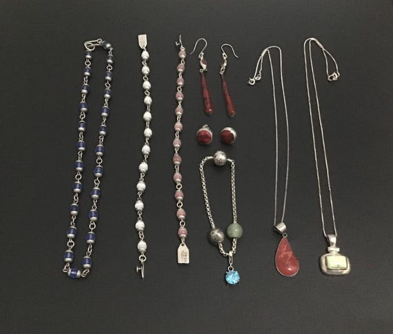 Vintage Sterling Silver 925 Jewelry Lot