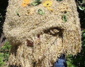 SHAWL/ EMBROIDERY/ SPRING / crochet flowers //  for fresh days // handmade // casual // elegant