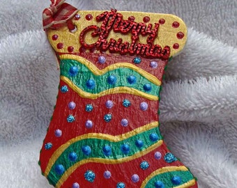 Merry Christmas Stocking Ornament....How cute