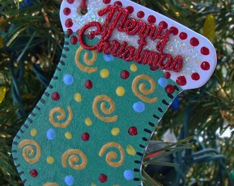 Merry Christmas Stocking Ornament....How cute