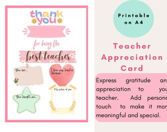 Teacher Appreciation Card,Teacher Appreciation Tags,Teacher Appreciation,Teacher Gift,Teachers Card,Teachers Thank You Card,Teachers Note