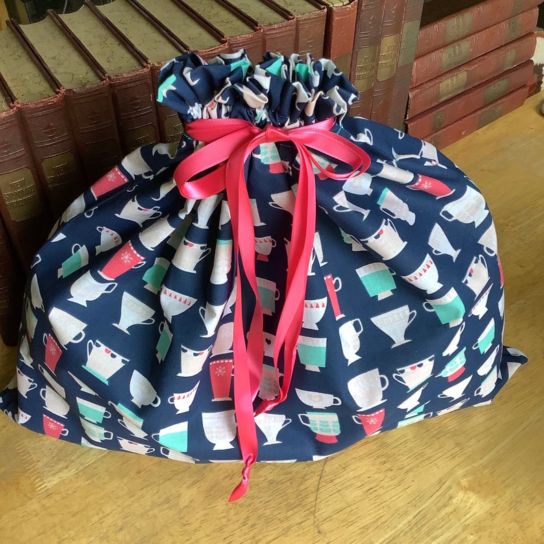 WRAPTASTIC Reusable Fabric Gift Bag - Coffee Tea, Sweet As Can WRAPTASTIC Reusable Fabric Gift Bag - Coffee Tea, Sweet As Can